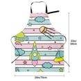 thumbnail image 2 of Kdxio Space Doodle Apron with Pockets Adjustable Kitchen Aprons for Men Women Waterproof Aprons for Cooking,Drawing,Crafting, Baking Household Cleaning, 2 of 8
