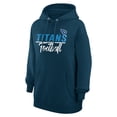 thumbnail image 2 of Women's G-III 4Her by Carl Banks  Navy Tennessee Titans Graphic Fleece Pullover Hoodie, 2 of 3