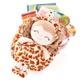 thumbnail image 3 of Gloveleya Toddler Kids Doll for Girls Soft Curly Hair Dolls Pocket Wild Animal Series Giraffe Dress 9", 3 of 7