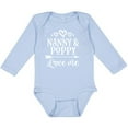 thumbnail image 3 of Inktastic Nanny and Poppy Love Me Granddaughter Boys or Girls Long Sleeve Baby Bodysuit, 3 of 5