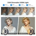 thumbnail image 3 of Neewer 18inch LED Ring Light, 55W Dimmable Selfie Light with 240 LEDs Color Filter, Soft Tube and Carrying Bag, 3 of 8