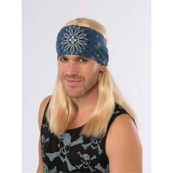 Halloween Rock Star Wig with Bandana