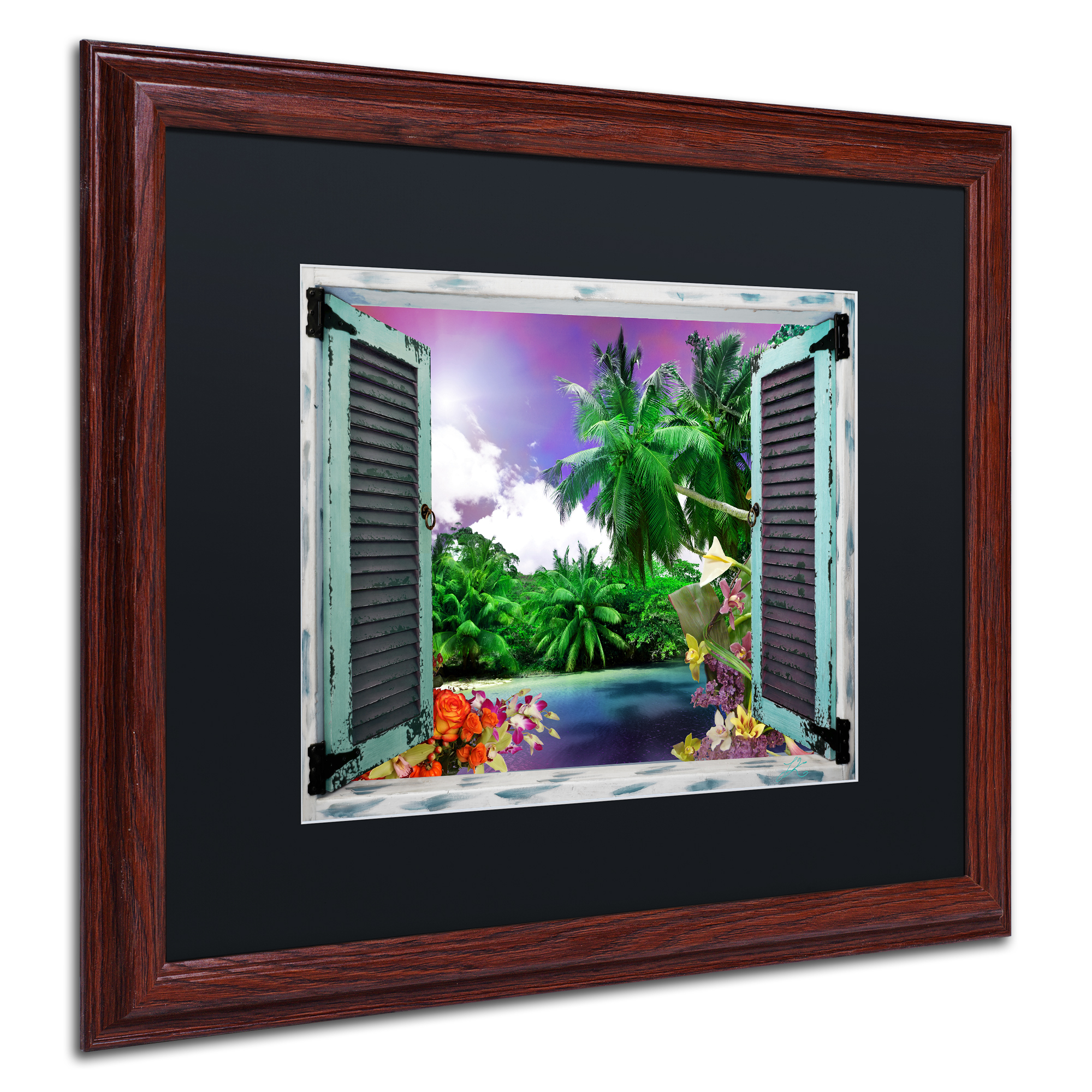 Trademark Art Landscape Framed Art Print, by Leo Kelly