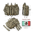 thumbnail image 2 of Bolsa Táctico Militar Con Porta Cargadores Apilables Triples Xtellar verde, 2 of 4