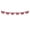 Pleated Fan Bunting on String, variant on In the Breeze Center Stars Printed Bunting, 2 x 4, Fourth of July Décor, 3710
