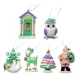 thumbnail image 2 of 6x Colgantes para árboles de Navidad Adornos colgantes, año Nuevo Adorable Regalos únicos Decoración para el hogar Accesorios decorativos Resina Artes Verde, 2 of 5
