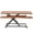 Dark Walnut/Black, variant on VIVO Black Height Adjustable 42" Standing Desk Monitor Riser, Sit Stand Tabletop