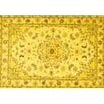 thumbnail image 1 of Ahgly Company Machine Washable Indoor Rectangle Persian Yellow Traditional Area Rugs, 6' x 9', 1 of 4