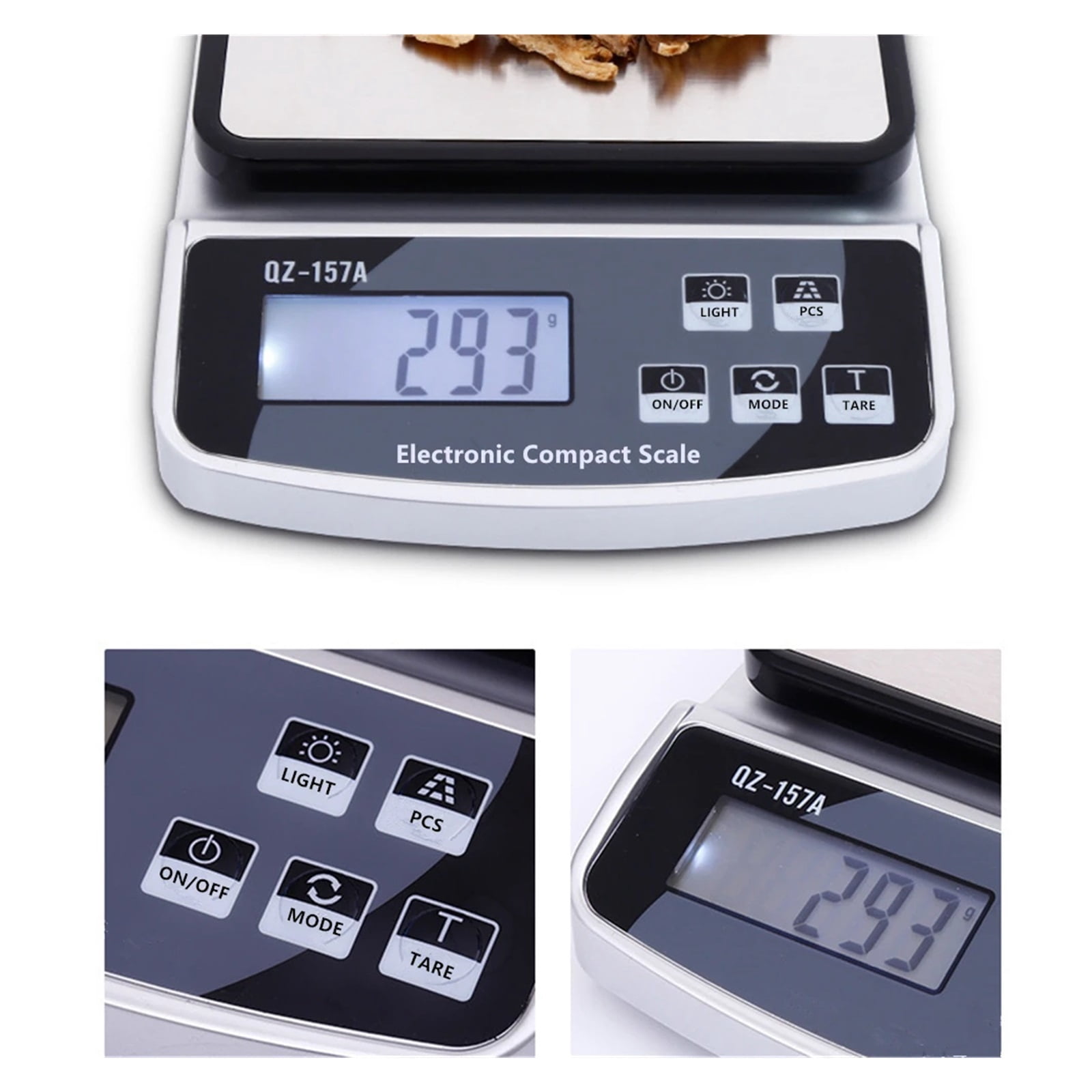 15KG/10KG/3KG Electronic Scale USB Charge Precision Kitchen Balance Food Scale, Household Coffee Scale Smart Digital Baking Scale ,Simple Operation