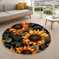 thumbnail image 4 of Playing Cards Round Area Rug, casino poker circle carpet for bar area, man cave or media room, soft washable non-slip floor mat, fun gaming décor accent, 4 of 7