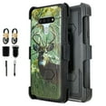 thumbnail image 1 of Value Pack ! for LG Stylo 6 case Phone Case 360° Cover Built In Screen Protector Clip Kickstand Holster Hybrid Shock Bumper (Deer), 1 of 4