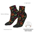 thumbnail image 6 of Naloa Music Notes Ankle Socks for Women Non Slip Socks No Show Socks Classic Low Cut Casual Socks Casual Socks, 6 of 7