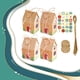 thumbnail image 3 of Cateissary Cajas de dulces de Navidad de 24 piezas, papel Kraft, bolsas de regalo para festivales, aperitivos navideños, adorno de embalaje de Kits de decoración para fiestas Tipo 2, 3 of 6