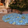 thumbnail image 6 of Sikiie Blue paisley pattern 30-48 inches {designName} Print Christmas Tree Skirt Snowman Xmas Tree Skirt with Edge Christmas Decorations for Holiday Party-30", 6 of 7