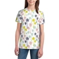 thumbnail image 2 of Honeii Hawaiian Coconut Tree Print Youth Short Sleeve T-Shirt,Boys Athletic Shirt,Quick Dry Short Sleeve Performance Moisture Wicking T Shirt, 2 of 6
