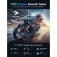 thumbnail image 2 of Monitor portátil para juegos UPERFECT 16 pulgadas 120 Hz HDR 400 nits 1080P, 2 of 7