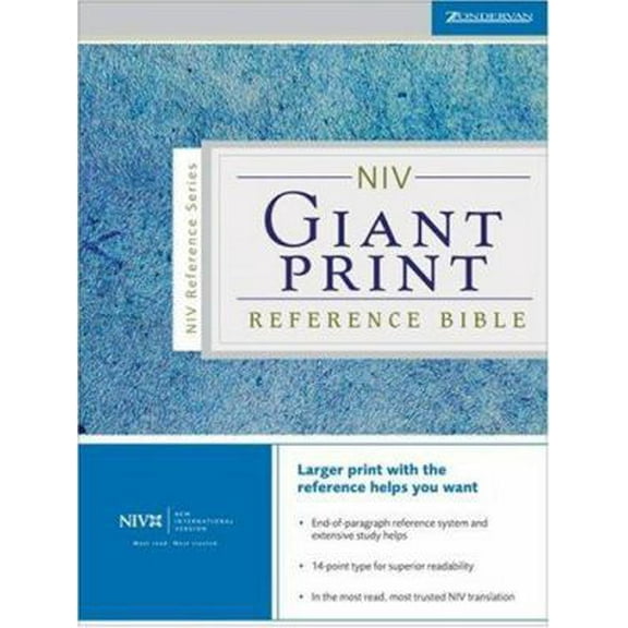 Pre-Owned NIV Holy Bible Giant Print Reference Edition (Paperback) 0310908361 9780310908364