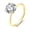 Gold 2Carat, variant on Amore Engagement Ring Women 1, 2 or 3Ct Topaz Sterling Ginger Lyne Collection