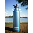 thumbnail image 5 of 25 OZ Hydro Double Wall Flask Stainless Steel Water Bottle, Bite Valve Top, Vacuum Insulated, Sweat Proof, Leak Proof Sports Thermos. Standard Mouth 25oz, BPA-Free, Keep Cold 24 Hours (blue)4pc, 5 of 5