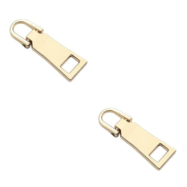 serony 3pack/lot Metal Zippers Puller For Wide Application - Convenient And Detachable Practical Widely Number 3 * Gold 2Set