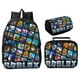 thumbnail image 1 of Conjunto de mochilas escolares periféricas de animación Roblox para estudiantes de escuela primaria y secundaria, el mejor regalo, nuevo, 3 piezas, 1 of 4