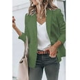 thumbnail image 5 of Women's Casual Winter Jacket S Open Work Blazers Sleeve Front Long Office Trendy Outdoor Coat Warm Heavyweight Sweatshirt, 5 of 8
