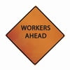 Cortina Safety Products- 07-800-4086 48" Marathon Fluorescent Reflective Rollup, Workers Ahead