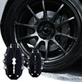 thumbnail image 2 of HUGFEGWE Red Brake Caliper Covers | Car Disc Brake Caliper Covers Front - Rear Brake Caliper Cover Guard Protector Cover for Front and Rear Wheel Hub Assessoires CJB91-32984, 2 of 8