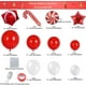 thumbnail image 4 of Kit de arco de guirnalda de globos de Navidad JAMW 193 piezas Decoraciones de globos rojos blancos, 4 of 5