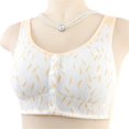 thumbnail image 5 of Sports Bra Bras For Women Front Closure Lightly Lined No Underwire T Shirt Bras For Everyday Full Coverage Comfort Supportive Bralette,Beige Women'S Nylon Underwear 44, 5 of 5
