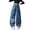 Blue, variant on Girl's Baggy Wide Leg Jeans Button with Pocket High Waisted Straight Leg Jean Casual Fashion Y2k Cute Denim Pants Kids Clothes Blue 4-5 Years