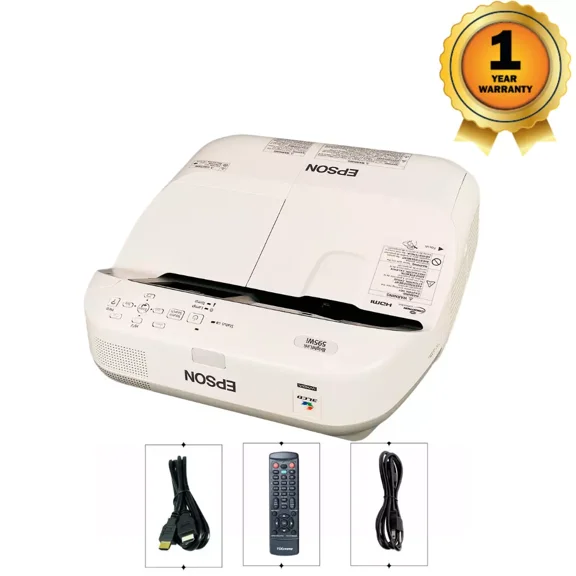 Pre-Owned Epson BrightLink 595Wi 3LCD Projector Ultra Short Throw Interactive HDMI Bundle