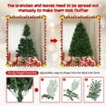 thumbnail image 3 of Funcid 6ft Green Artificial Christmas Tree, Hinged Spruce Full Tree with 1477 Branch Tips, Foldable Metal Stand, New PVC Material, Xmas Tree for Indoor and Outdoor Decoration, 3 of 11