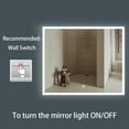 thumbnail image 6 of Sinber Wall Mounted Makeup LED Bathroom Vanity Mirror with Lights Backlit and Anti-Fog (36 x 30), 6 of 13