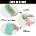 thumbnail image 6 of 18 Pack Kitchen Towels(10.7" x 6.3", Green&Pink),kitchen wash cloths for dishes,Super Soft and Absorbent Dish Towels,Coral Velvet Microfiber Cleaning Cloth, 6 of 9