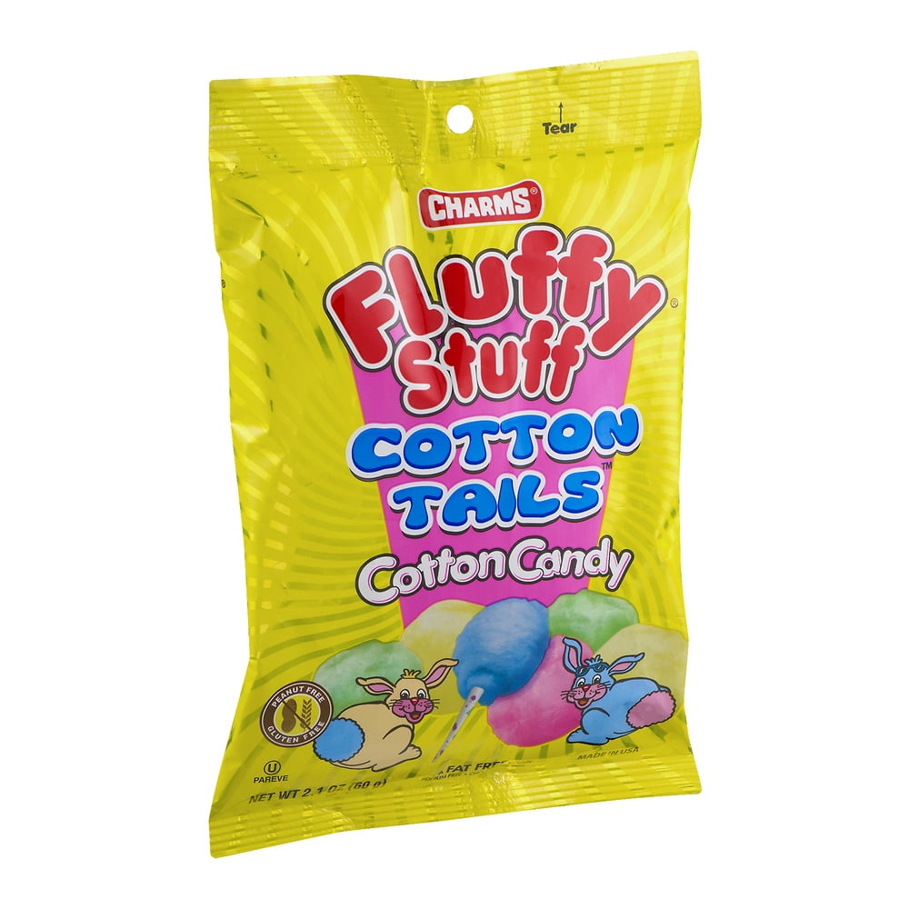 Charms Fluffy Stuff Watermelon Flavored Cotton Candy - 2.1 oz