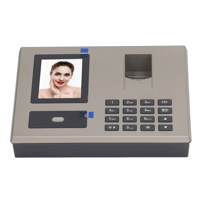 Máquina De Asistencia De Empleados, Asistencia De Tiempo Biométrico Con Perforación PIN De 100-240 V Con Voz Cálida Para Empresas