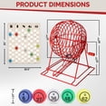 thumbnail image 2 of Mr. Chips Professional Bingo Game Set with Extra Large Red Cage (19" High), 3-Piece Set, 2 of 8