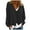 Black, variant on Towmus Cardigan Sweaters for Women Long Sleeve Open Front Button Down V Neck Soild Color Knit Cardigans Tops Outwear