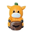 thumbnail image 2 of Sruoe Halloween Decorations, Pumpkin Cow Resin Figurine, 3.94 Inch Bat Tabletop Halloween Knick Knacks for Shelf Mantel Tiered Tray Home Party Display, Halloween Decorations Indoor, 2 of 8