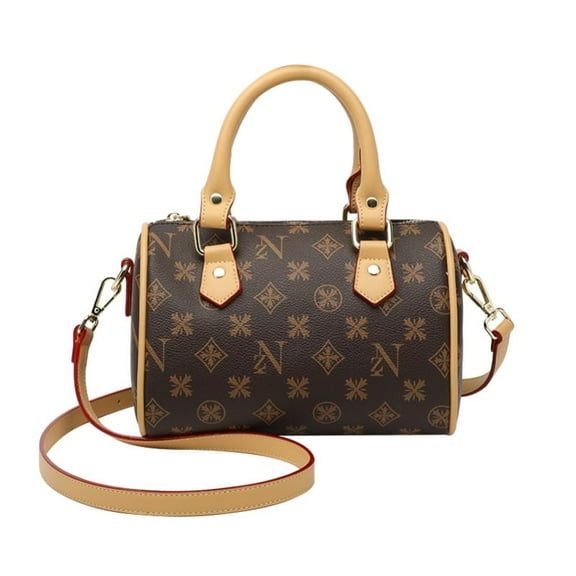 Ladies' Genuine Leather Pillow Bag, Retro & Soft Design, Dual-Use for Shoulder Carry or Crossbody, Suitable for Commuting and Shopping