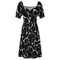 thumbnail image 5 of 2024 Glasses Pattern Dress Women's long dress summer dress womens summer women's dress, 5 of 7