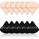 thumbnail image 1 of 12 piezas de borlas triangulares para maquillaje cosmético facial, borlas para polvos sueltos, suaves, lavables, reutilizables, esponjas para base de maquillaje, polvos minerales, húmedos y secos, 1 of 4