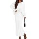 thumbnail image 1 of Conjunto de Dos Piezas PRETTYGARDEN Blusa Blanca de Manga Larga y Falda Larga Talla L, 1 of 4