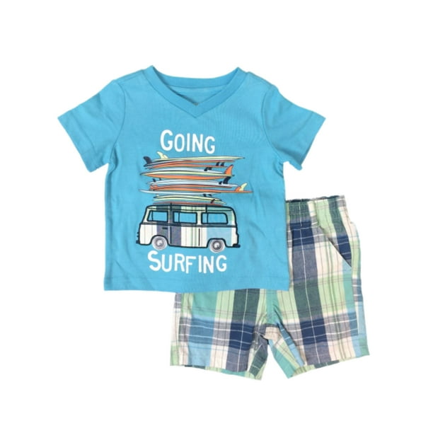 Toughskins Infant & Toddler Boys Going Surfing Outfit Surf Board