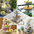 thumbnail image 4 of Efavormart 20" - 3 Tier Rustic Galvanized Serving Tray, Metal CupCake Holder Stand Dessert Display for Wedding, Party, Birthday, Baby Shower Celebrations, Home Decorations, 4 of 11
