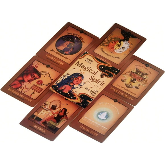 Dosaele Rose Reading Tarot Cards Mystical Fairy Tarot Cards Animal Spirit Oracle Cards - Christmas & Halloween Gifts Divination Toys