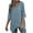Blue-20, variant on Mittory Women's Asymmetrical Tops Dressy Half Sleeve Blouses Trendy Linen Summer Shirts Loose Linen Cotton