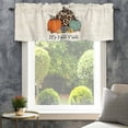 thumbnail image 4 of It's Fall Y'all Farmhouse Short Window Curtain Valances, Thanksgiving Pumpkin Sunflower Beige Rod Pocket Kitchen Valances for Living Room Bedroom Bathroom Cafe 42" x 12", 4 of 8