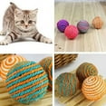 thumbnail image 1 of Flmtop Cat Pet Sisal Rope Weave Ball Teaser Play Chewing Rattle Scratch Catch Toy, 1 of 7